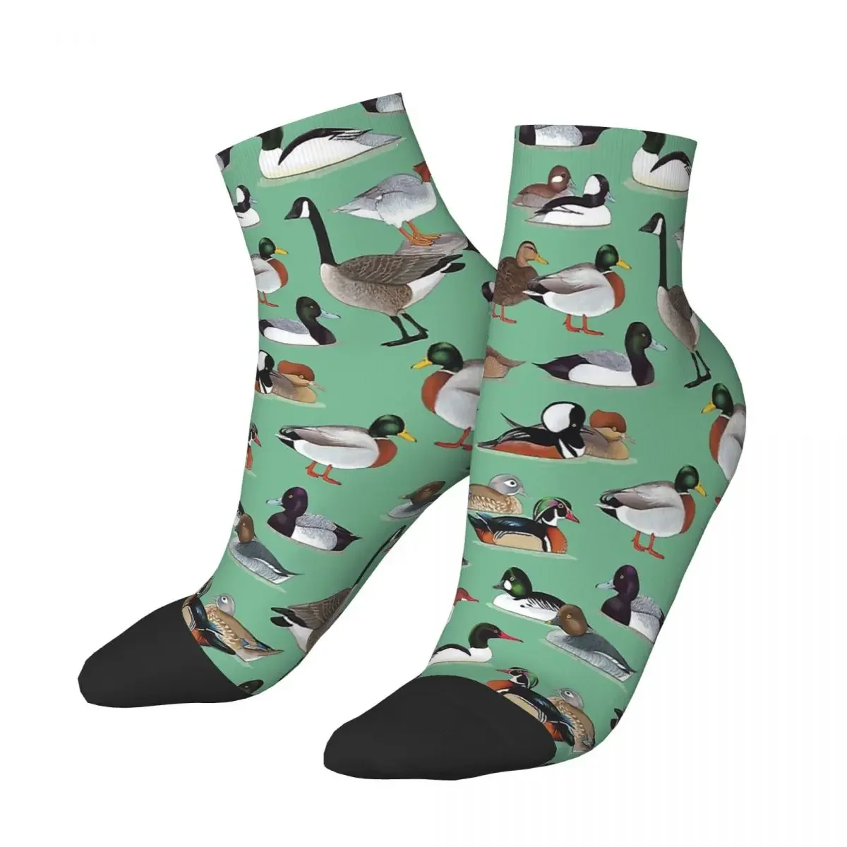 American Colorful Flock Bird Animal Ankle Socks Male Mens Women Winter Stockings Hip Hop