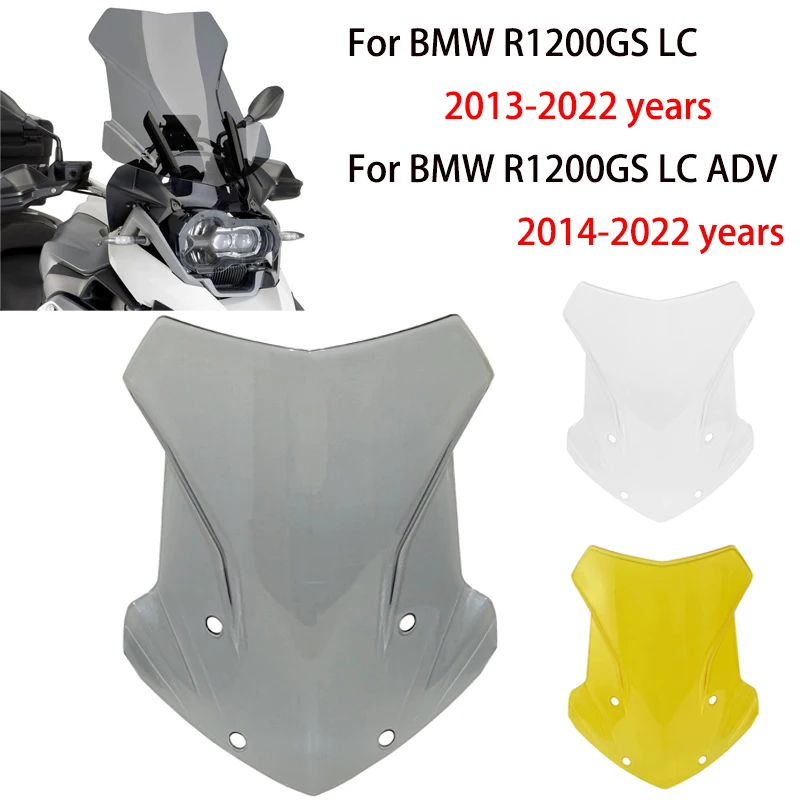 

Motorcycle Modified Accessories Front Windshield With Increased Height Windshield Panel For BMW R1200GS LC ADV 2013-2021 2022