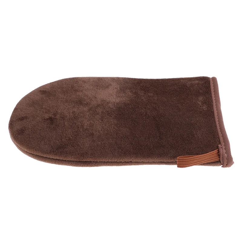 ถุงมือทาครีมอาบแดดแบบใช้ซ้ำได้ สีน้ำตาล สำหรับทาครีม มูส ทำความสะอาดผิวกาย