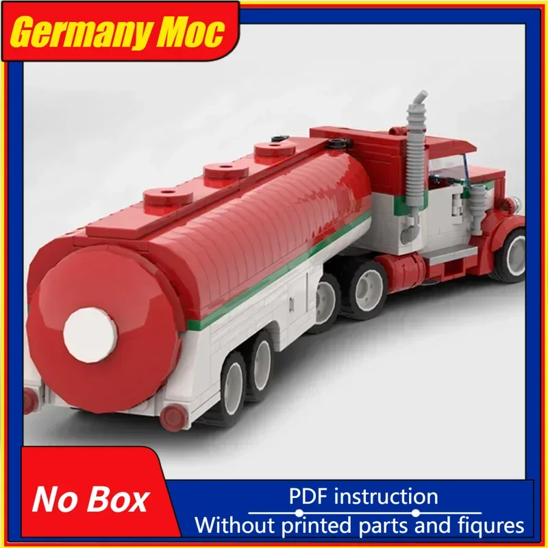 

City Car Model Moc Building Bricks Octan Tractor Tanker Trailer Technology Modular Blocks Gifts Christmas Toys DIY Sets Assembly