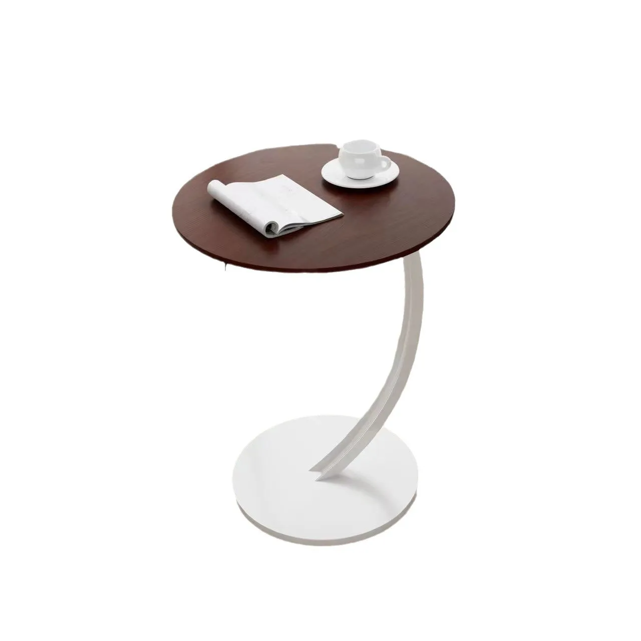#￥Modern Design Removable Sofa Side Table for Small Home or Apartment Wooden Mini Coffee Table for Bedroom Balcony Bedside