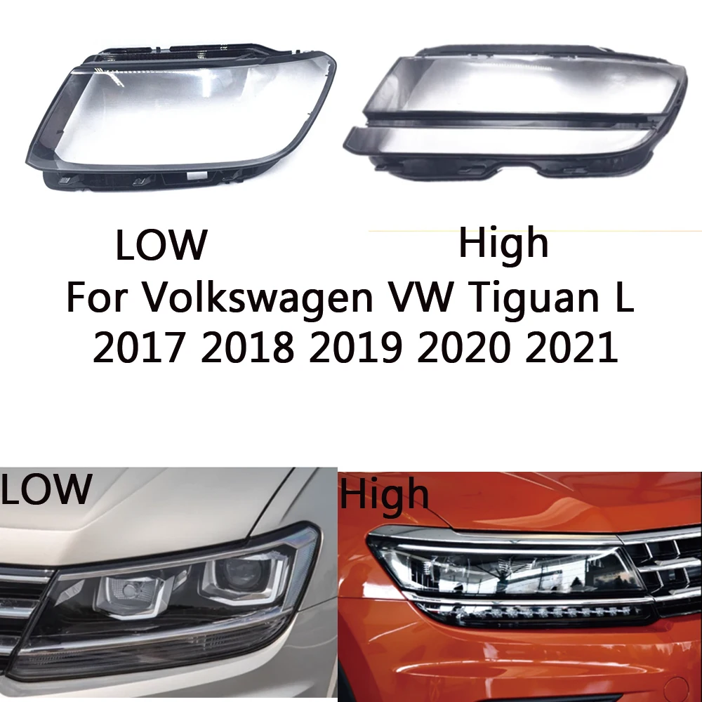 

Для Volkswagen VW Tiguan L 2017 2018 2019 2020 2021, передняя автомобильная фара, крышка объектива, стеклянная крышка, абажур, фара