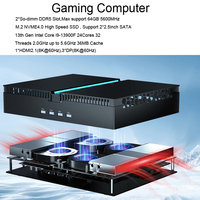 Gaming Mini PC Core i9-13900F RTX4070 12G RTX 4060Ti i7 13700F Windows 11 Office Gamer Computer DP HD PCIE4.0 WiFi6E BT5.3 8K