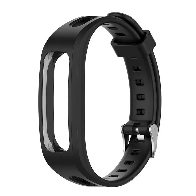 สายรัดข้อมือซิลิโคนสําหรับ Huawei Band 3e 4e สร้อยข้อมือสมาร์ท, สายรัดข้อมือสายนาฬิกาสบายสําหรับ Honor Band 4 Running Edition