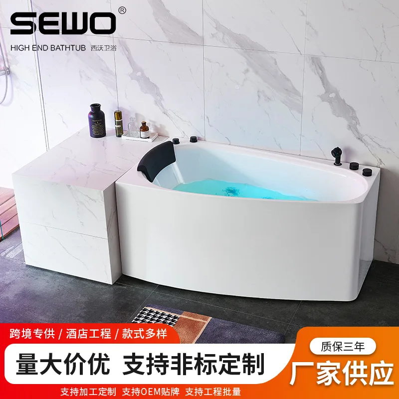 

Акриловая ванна с глубоким пузырьком, бытовая, для взрослых, независимая, специальная форма, интернет-знаменитость, бесшовное утолщение, постоянная температура