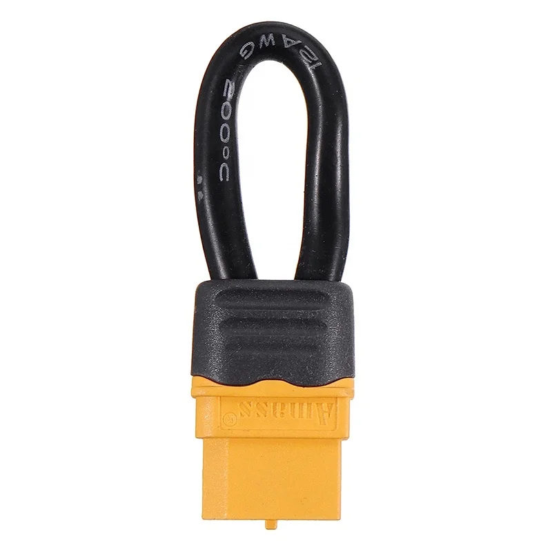 50PCS Amass XT60 XT60H Female Plug 12AWG RC Battery DIY Parts-Short Circuit Battery Jumper Cable Wire Bind Plug Loop RC Parts Ac