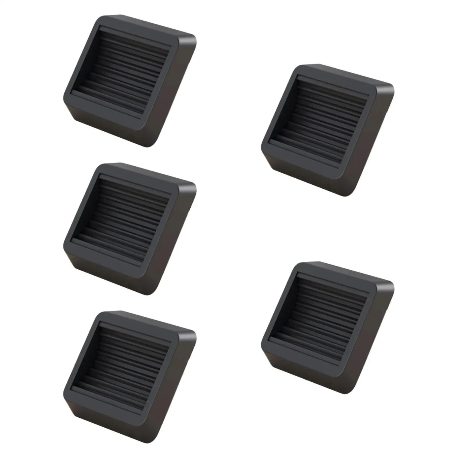 5 Pieces Furniture Caster Cups Gripper Wheel Stoppers for Rolling Furniture