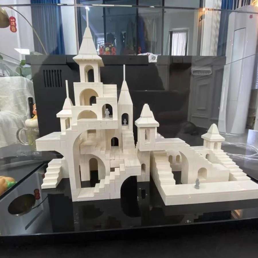 

Castle fish tank landscaping, small aquarium decorations, fish and shrimp shelter, eco-friendly materials