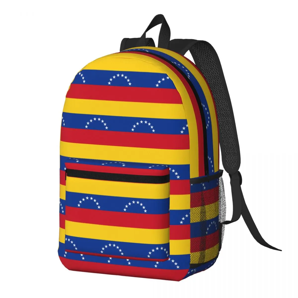 Flag Of Venezuelan, Caribbean Sea In South America Backpack Daypack Boys Girls BookBag School Bag Shoulder Bags for Men Women