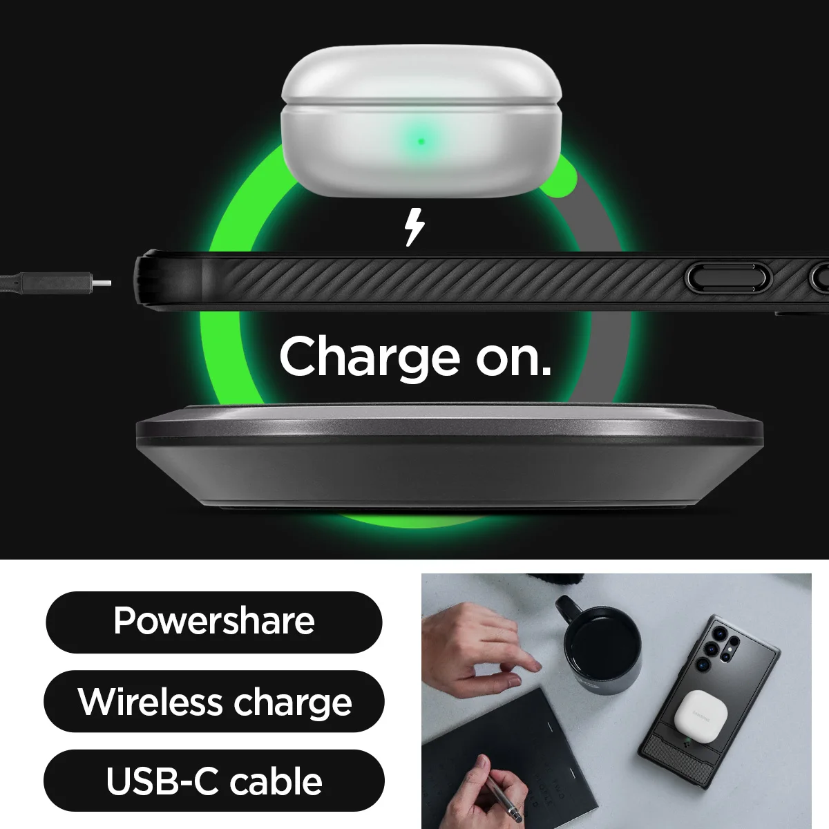 Etui Spigen Rugged Armor do Samsunga Galaxy S24 Ultra — zdjęcie produktu 6