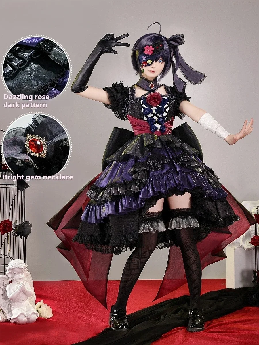 

120 days Pre-sale Love Chunibyo Other Delusions Anime Takanashi Rikka Cosplay Costume Anime evening dresses female