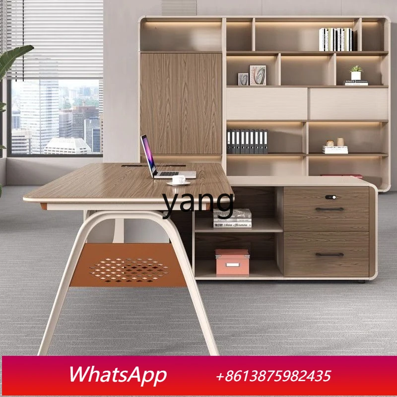 

LMM table and chair set combination simple high-end fashion desk luxury manager table