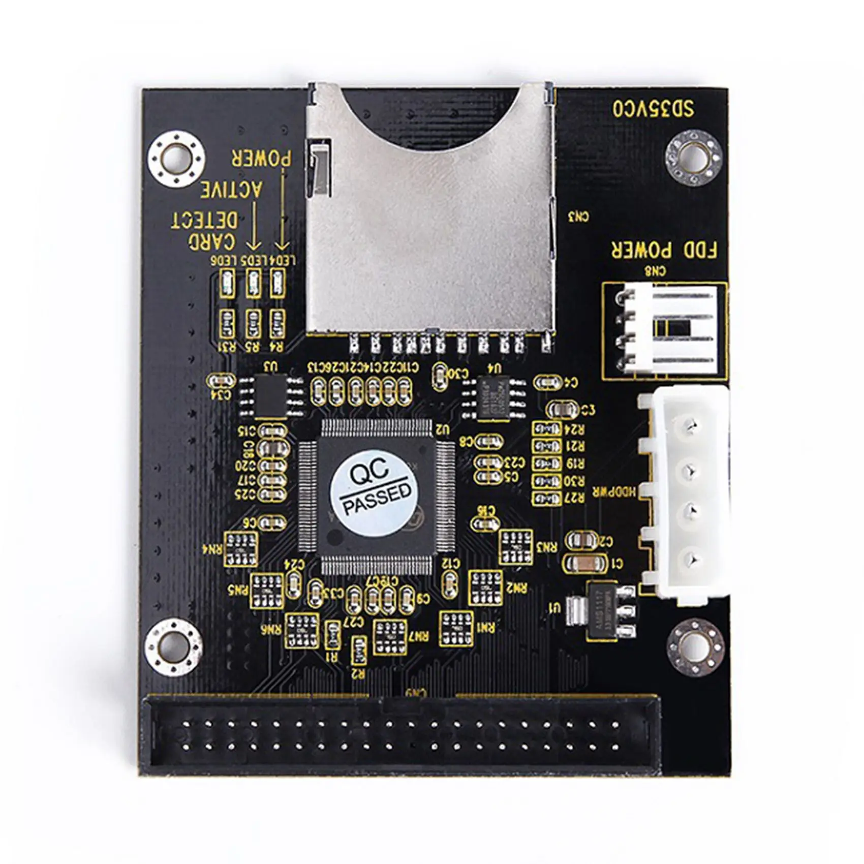 Carte de convertisseur SD à 3.5 pouces IDE 40 broches, adaptateur de stockage intégré SSD, 6 000