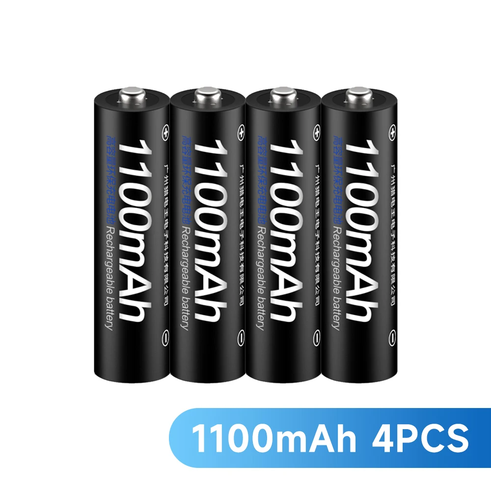 PALO 1,2 V AAA NI-MH-Akku, 1100 mAh, für Elektrorasierer/Taschenlampe/Notbeleuchtung/drahtloses Telefon