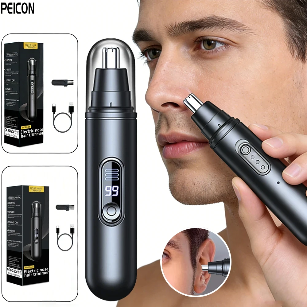mini-aparador-eletrico-de-pelos-do-nariz-para-homens-portatil-sem-fio-aparador-de-orelha-e-sobrancelha-recarregavel-aparador-de-barba-Umido-seco