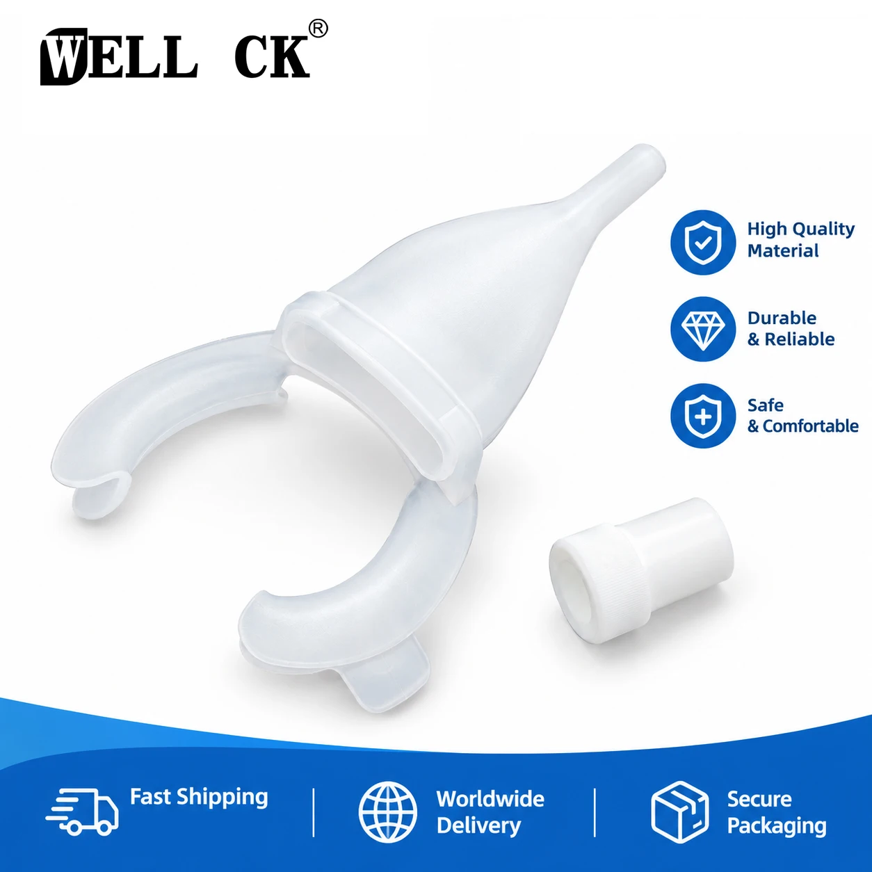 1Pcs WELLCK Disposable Dental Mouth Opener Multifunction Cheek Lip Retractor with Suction Droplets for Dental Chair HVE Suction