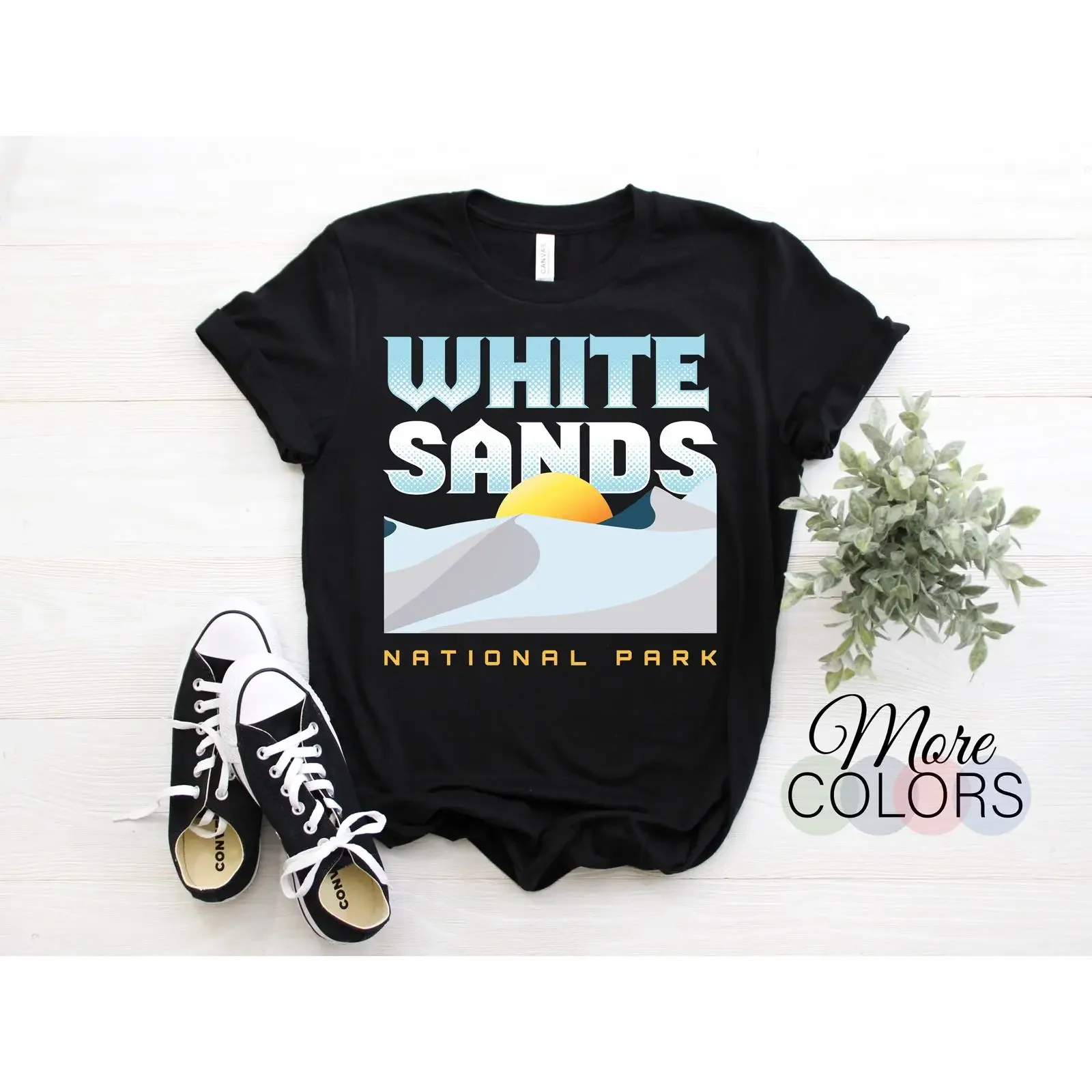 White Sands National Park Vintage T Shirt New Mexico USA Travel Souvenir  vintage Washed graphic Breathable Casual Soft homme
