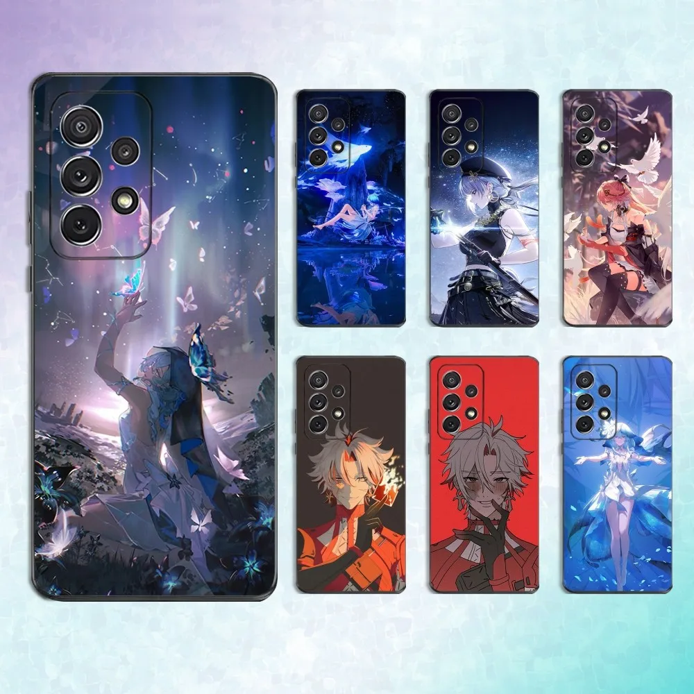 

Game Wuthering W-Waves Phone Case For Samsung S25,S24,S23,S22,S21,S20,S10,Ultra,Plus,Lite,FE,Soft Silicone Black Cover