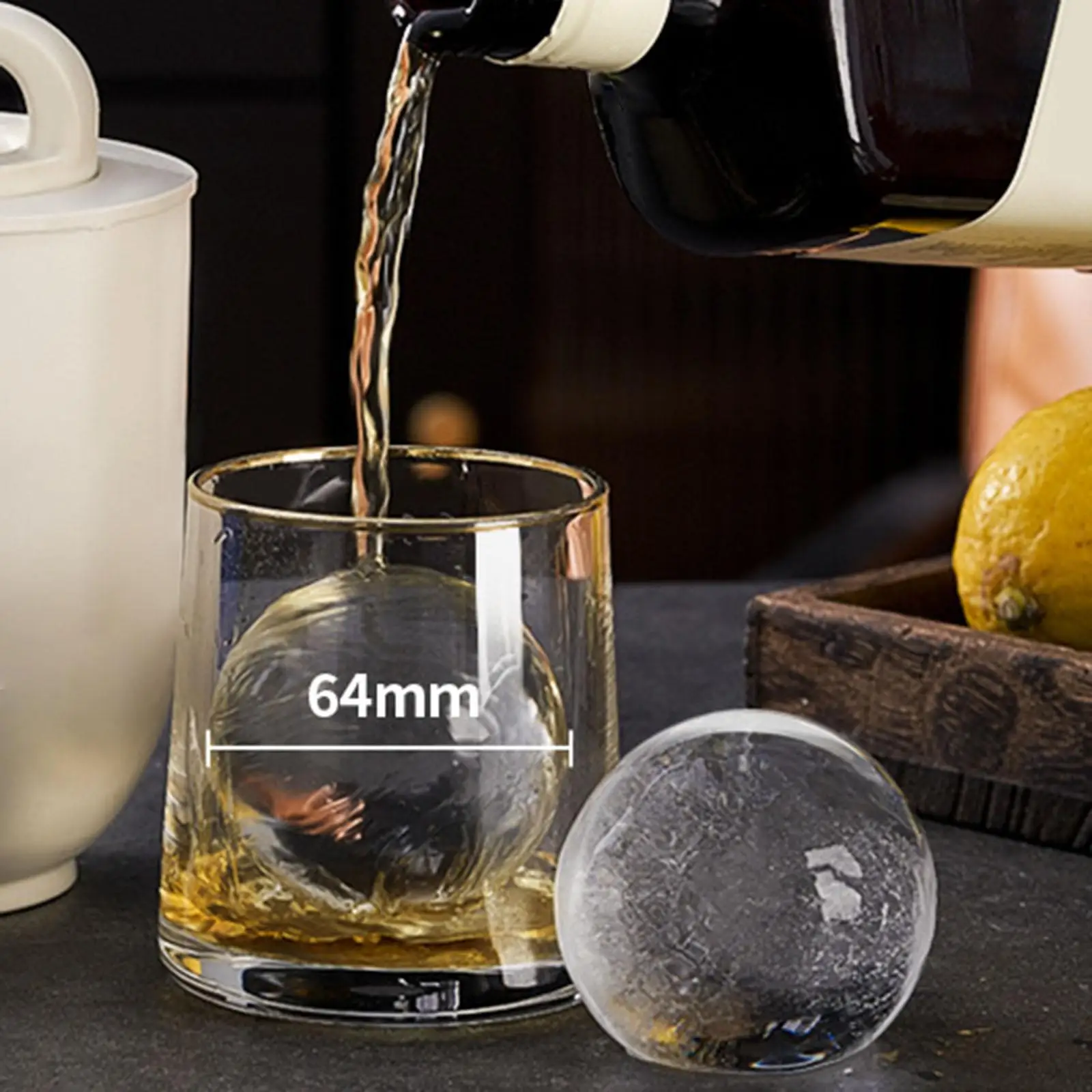 Ice Ball Maker Cube Tray Big Sphere Multipurpose Cube Making Sphere Ice Maker for Candy Chocolate Drinks Coffee