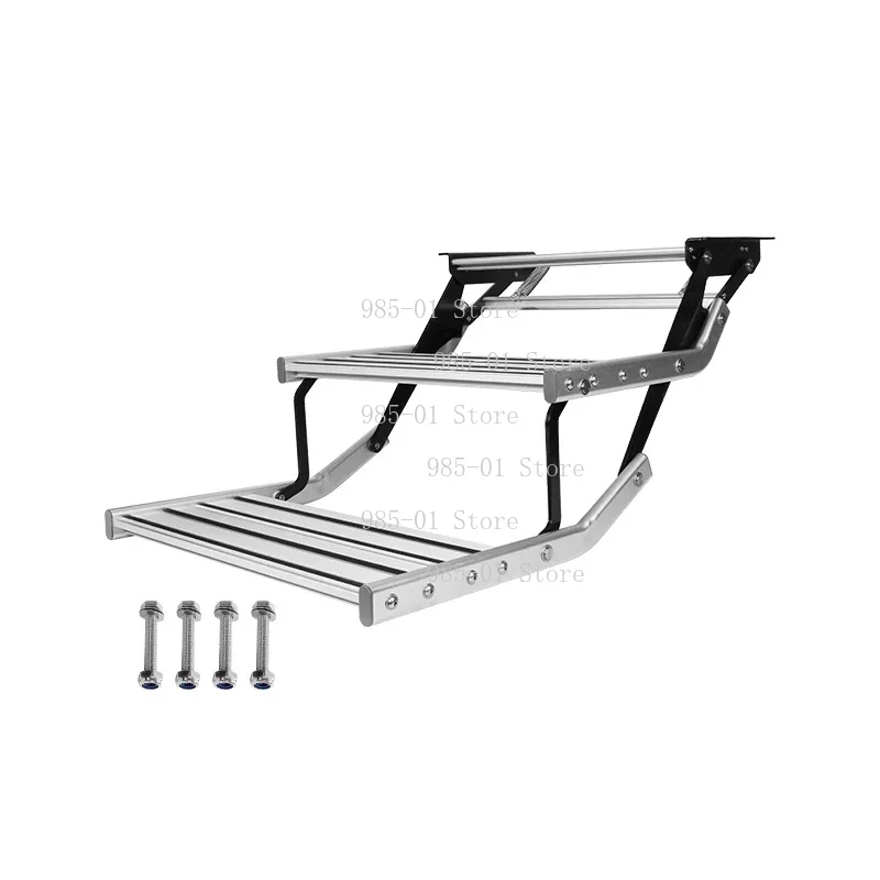 Aluminum Alloy RV Folding Pedal, Manual & Electric Retractable Single/Double Layer Step for Car and Trailer1