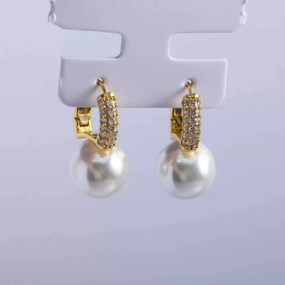 

6PCS S925 Sterling Silver Needle 18K Gold Wrapped Plated Brass Earring Settings Diy Jewelry Pearl Earrings Accessories