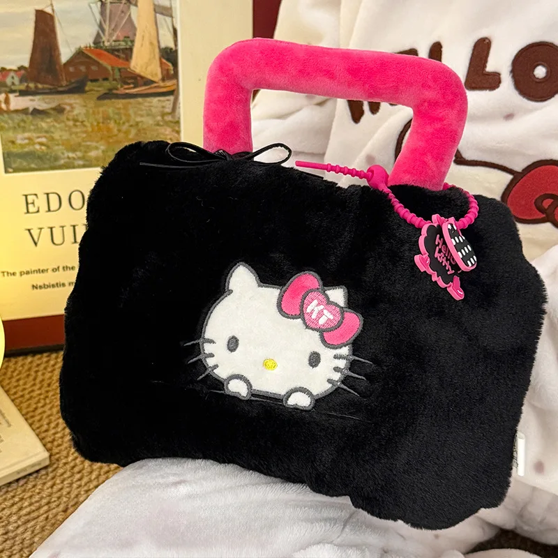 

New Product Hellokitty Hot Water Bag Cartoon Kawaii Portable Charging Hot Water Bag Plush Warm Belly Electric Water Bag