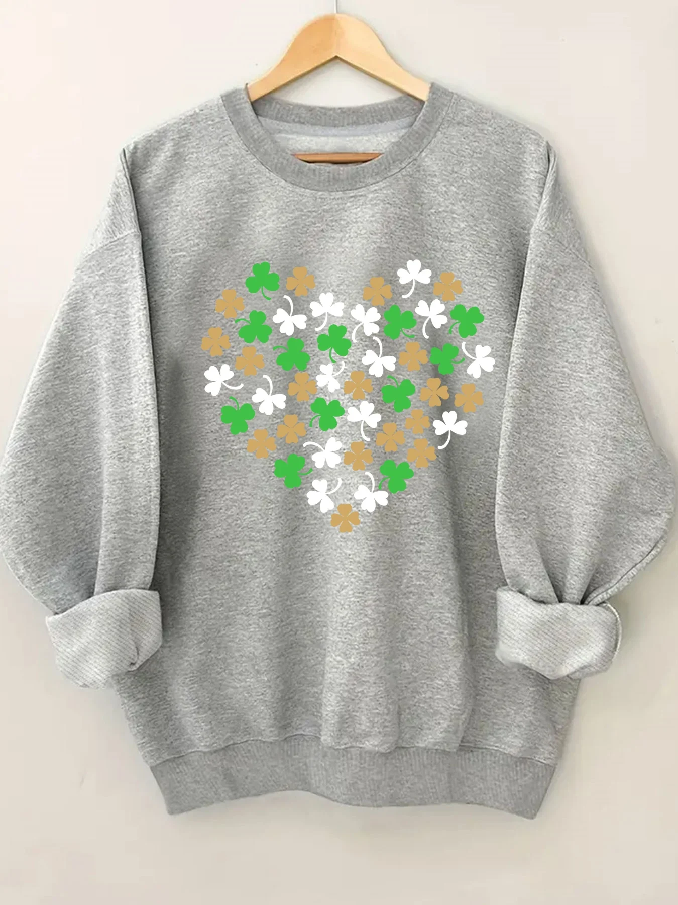 

Модная женская толстовка с круглым вырезом и принтом в виде сердца, стильная повседневная удобная женская толстовка с графическим рисунком