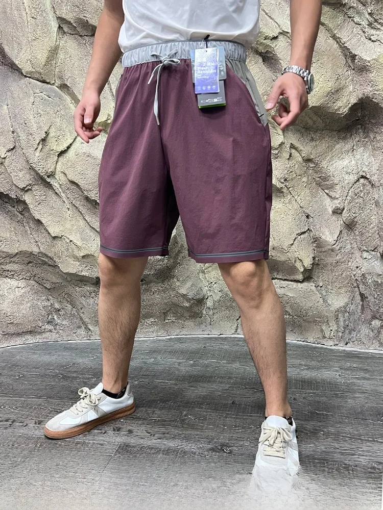 

Water-Resistant Outdoor Men's Shorts Standard Fit Youth Nylon Spandex Blend Tear-Resistant Quick-Dry Breathable Glue-Sealed
