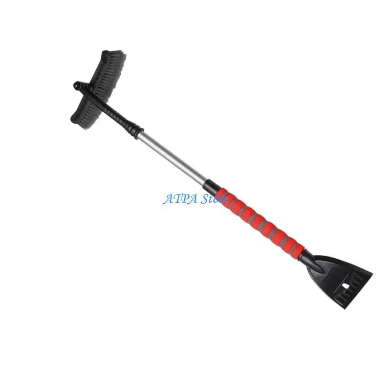 

U13C Professional Snow Brush With Reinforced Aluminum Poles Weatherproof Construction for Quick Windshield Cleaning Task