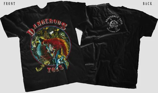 New DTG printed T-shirt - Dangerous Toys - Hellacious Acres - size- S,M,L, 5XL