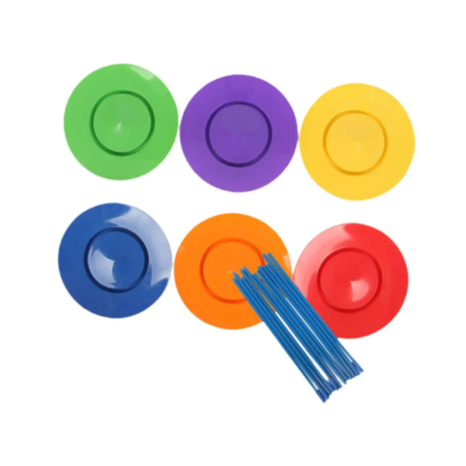 6x مجموعة شعوذة لعبة خارجية لعبة البهلوانية القرص الدوار للأطفال والكبار والأصدقاء #2