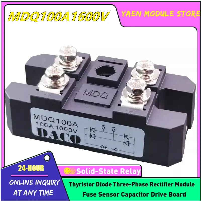 MDQ100A1600V MDQ100A2400V MDQ100A2200V MDQ60A1600V MDQ60A2200V MDQ60A2400V Single Phase Rectifier Bridge Module