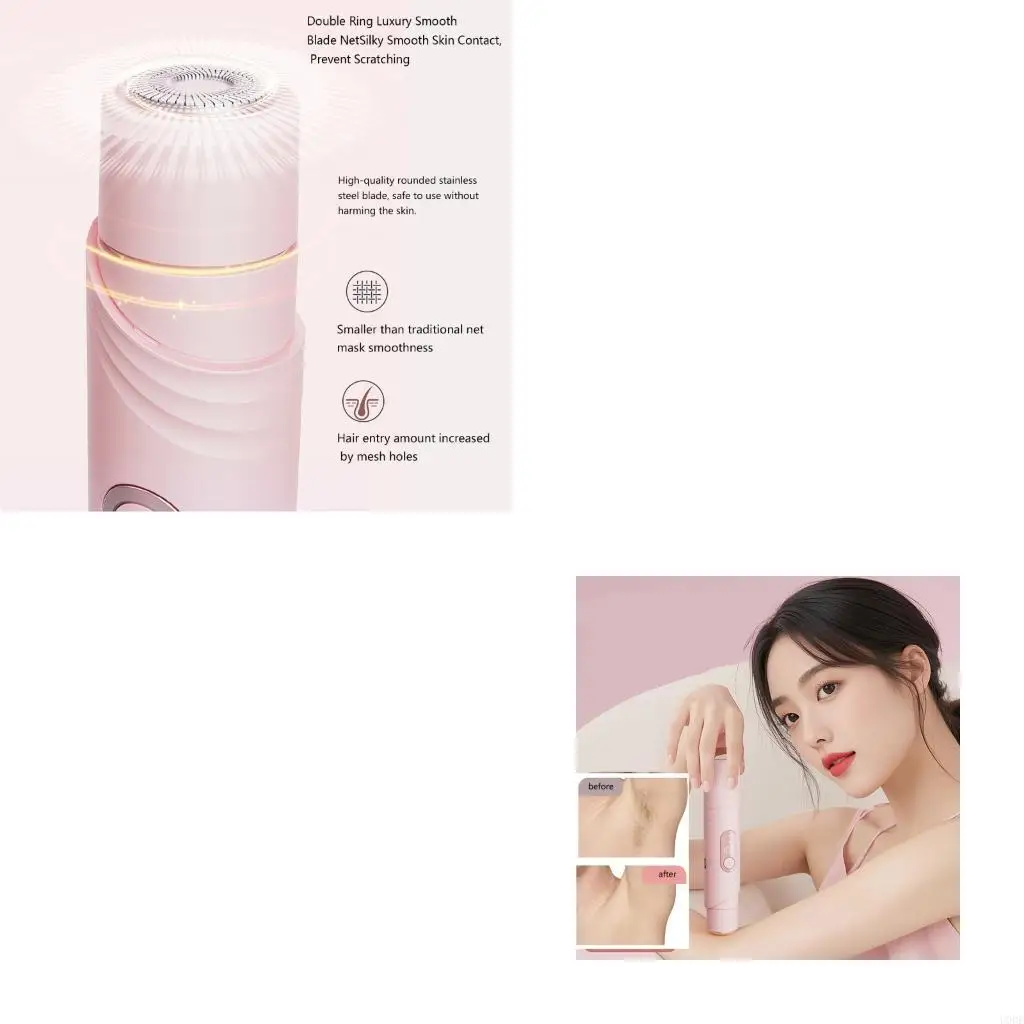 

Компактный женский дизайн головы тела, легкое чистое устройство для удаления волос из АБС-пластика