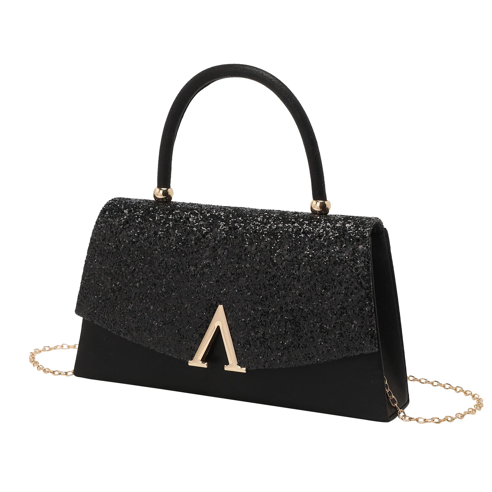 

Ladies Dinner Bag Handbag Shiny High Fashion Chain Messenger Party Wedding Bag Bolsos Elegantes Para Dama Purses Luxury Designer