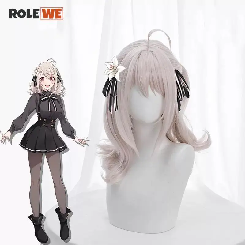 Anime Lily Hanazono peruka do Cosplay 48cm długie włosy z symulowaną skórą głowy odporne na ciepło włosy kobiet peruki na przyjęcie + czapka z peruką