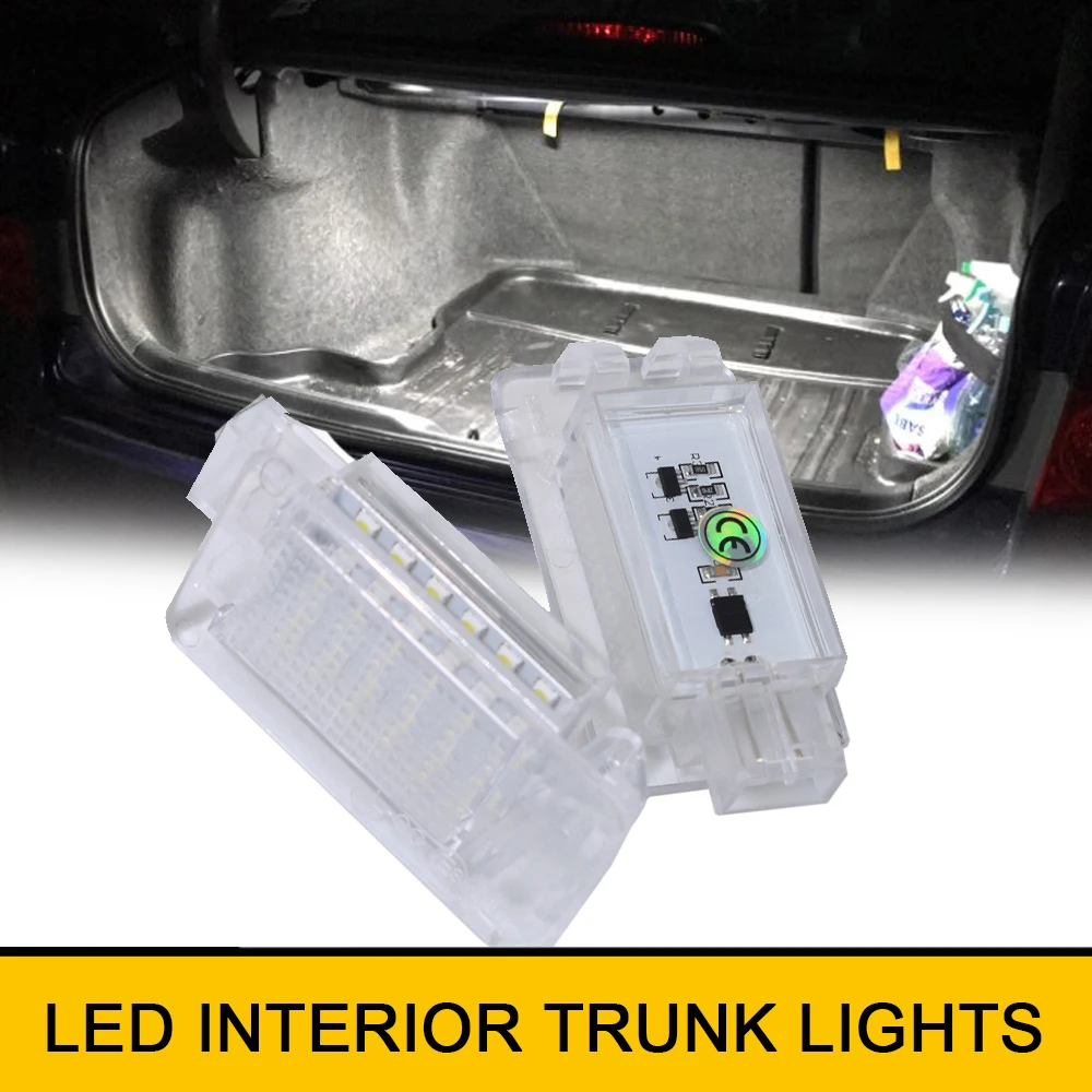 2x LED Interior Trunk Lamp Luggage Compartment Lights For Volvo C30 C70 S40 S60 S80 V50 V70 XC70 XC90 OEM 9151431