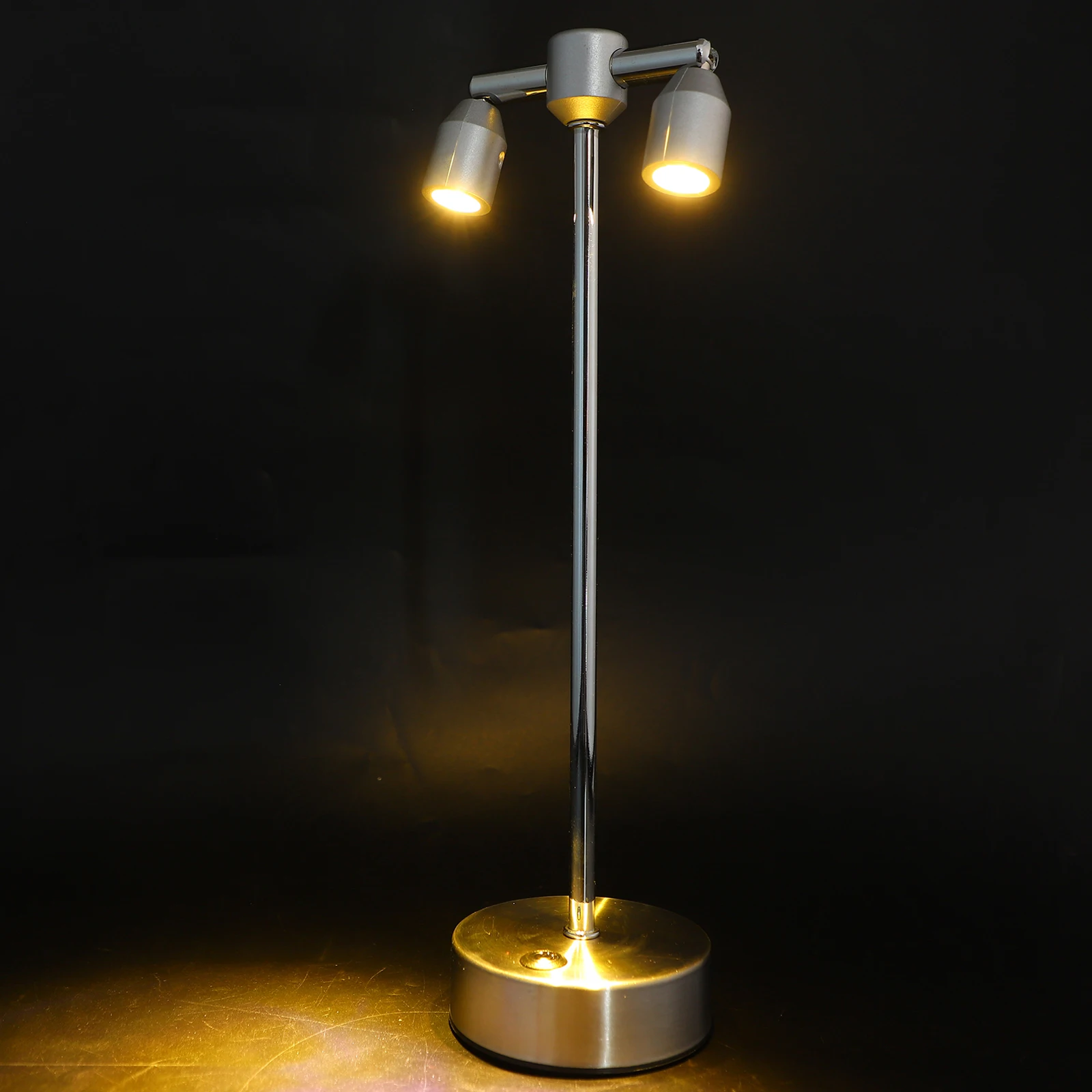 

Double Head Spotlight Warm Light Bedside Lamp Easy On Off Small Night Lamp Decorative Table Light LED Bar Atmosphere Home