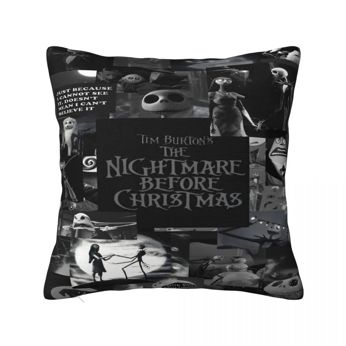 Decorative Pillow Cover The Nightmare Before Christmas Merch Home Throw Pillow Case Cover Zipper Multi Size Wholesale