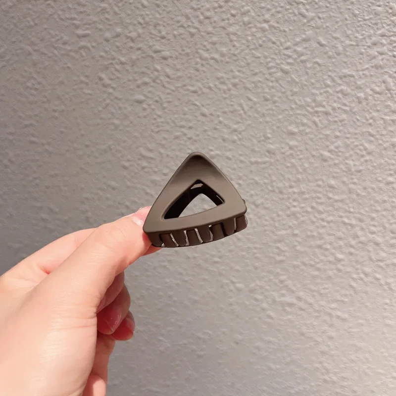 New Fashion Small Geometry Solid Colour Clip Hairpin for Women