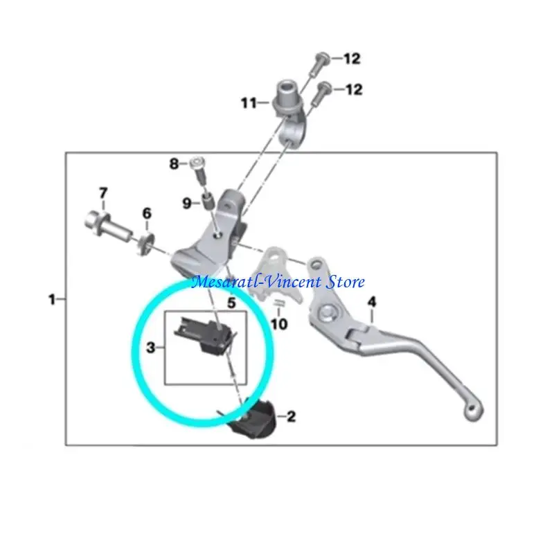 A70F Double Action Kupplungssteuerungs-Mikroschalter für R1200RT R1200RS R1300GS R1250RS R1250GS R1250GS – Detail 5