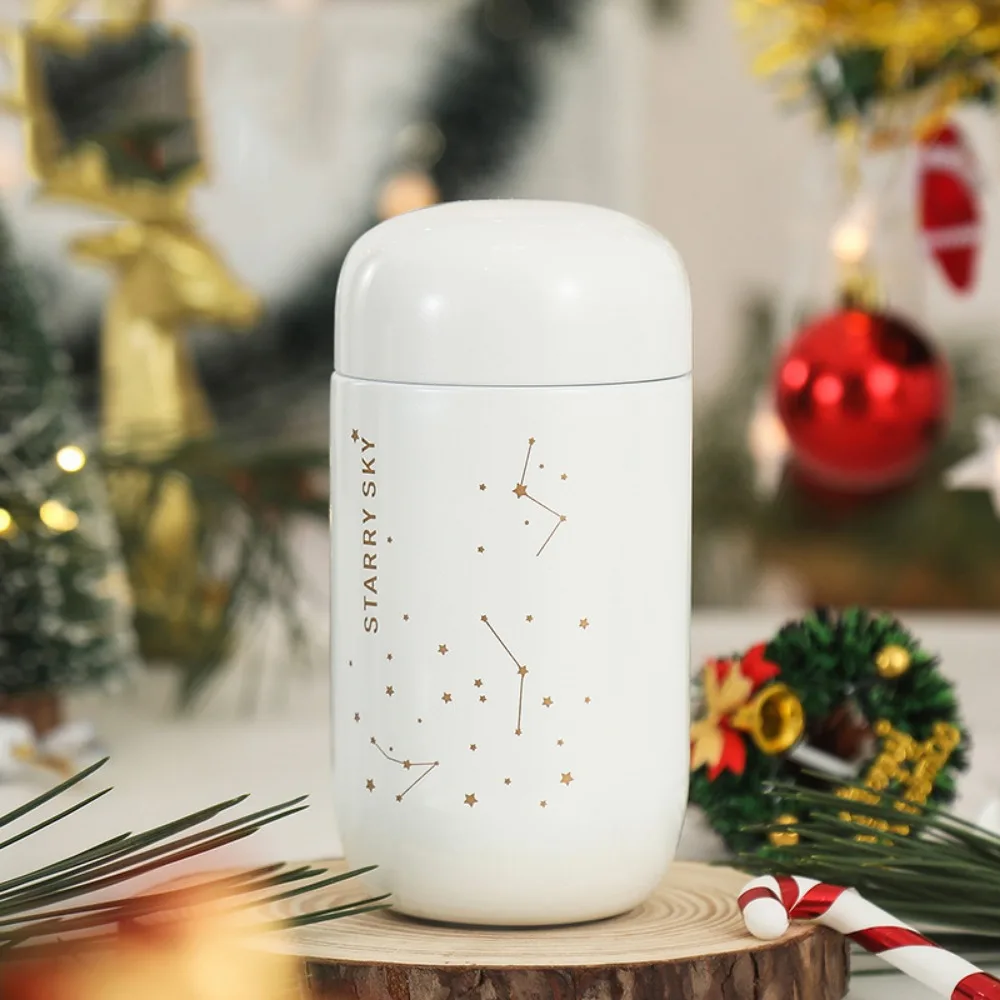 

Solid Color Mini Thermos Cup Stainless Steel Insulated Portable Vacuum Flask Starry Sky Portable Thermal Water Bottle