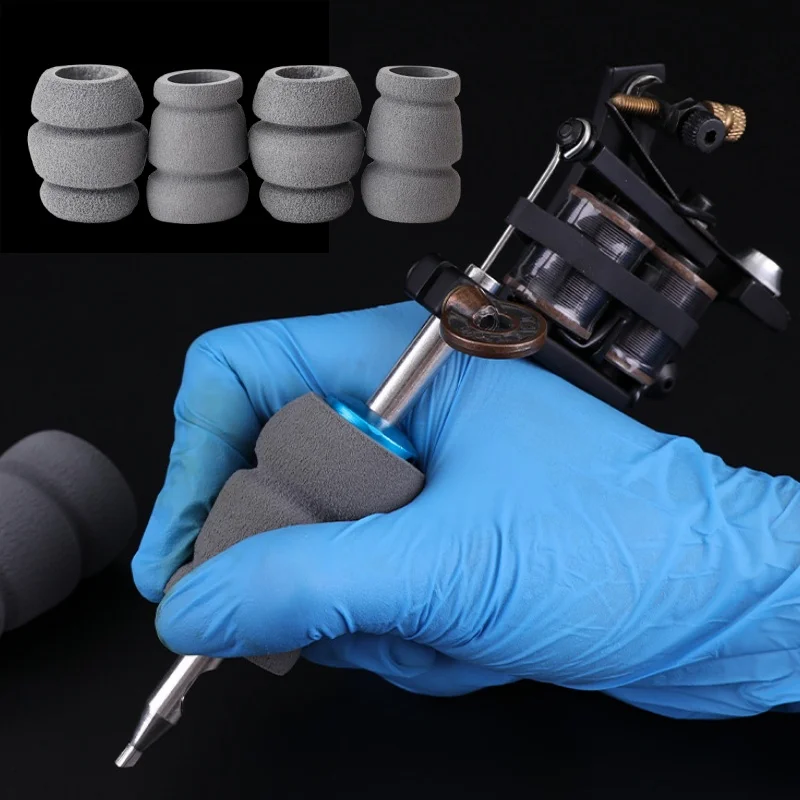 

5 шт. одноразовых накладок из пены с эффектом памяти для тату-машинок (губчатые насадки)