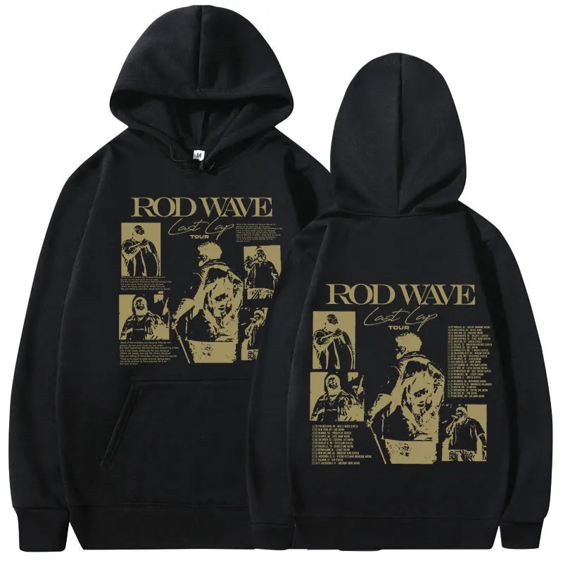 Rod Wave Last Lap 2024 Tour Album Hoodie Men Women Vintage Fashion Oversized Sweatshirt Hip Hop Harajuku Pullover Clothing Hoody