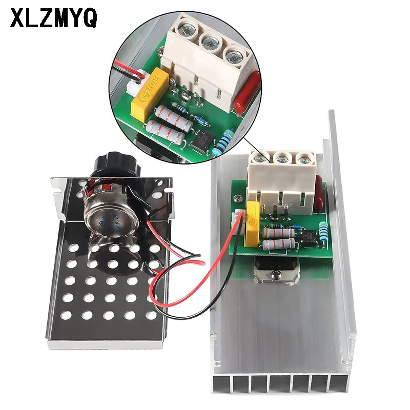 AC 220V 10000W Motor Speed Controller High Power SCR Voltage Regulator LED Dimmer dimming Switch Speed Control Thermostat
