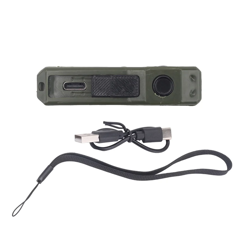 B62B-G5 Rechargeable EDC Flashlight, 400 Lumens, Magnetic Mini Pocket-Sized Led Light With 180° Rotation RGB Dual Light