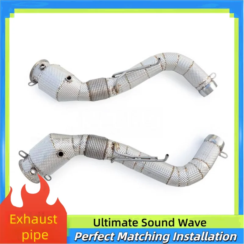 

Stainless Steel Sports Downspout Exhaust Head for McLaren P1 3.8T (2013-2015) High-flow Insulated Racing Performance Upgrade