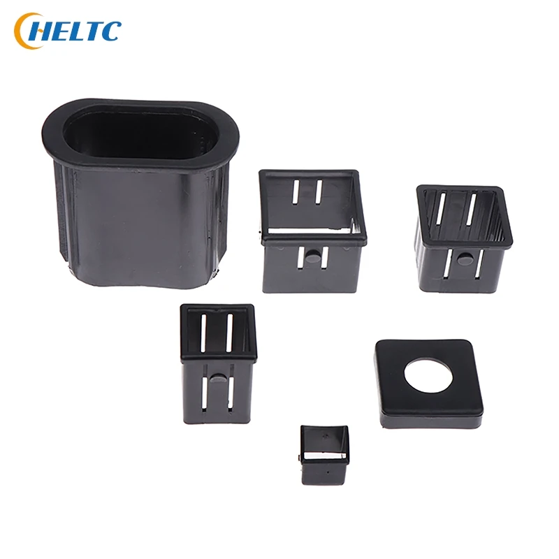 Black Square Tubing For Cover Tube Durable Chair Glide Insert Finishing Plugs Fitness Equipment Accessories Sliding Sleeve