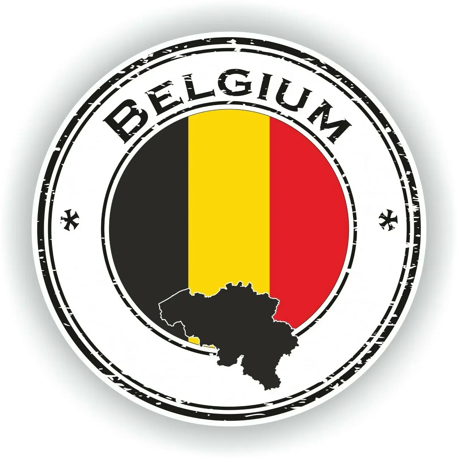 Belgium Belgie Belgique Stamp Seal Sticker Decal Car Truck Laptop Tablet Fridge decals stickers