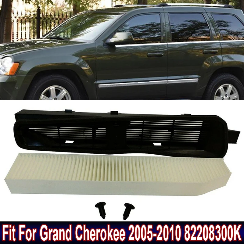 

Car Replacement Accessories Air Conditioner Filter Kit For Grand Cherokee 2005-2010 82208300K Cabin Air Filter Kit With Shelf