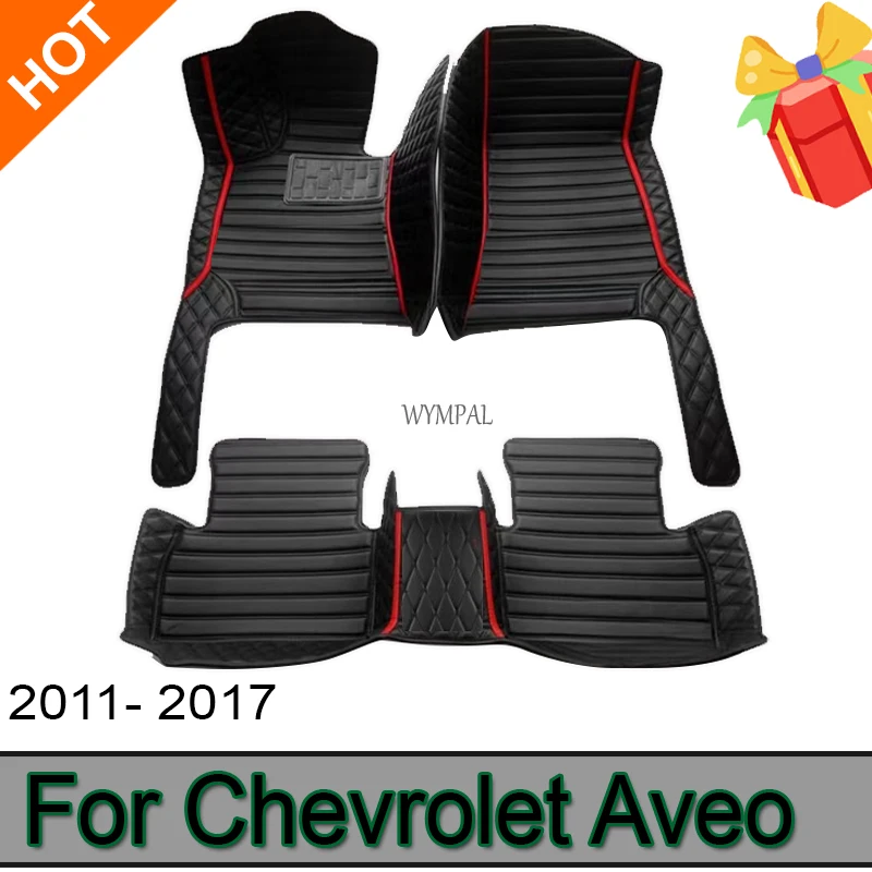 

Автомобильные коврики для Chevrolet Aveo MK2 Sonic 2017 2016 2015 2014 2013 2012, автомобильные аксессуары, кожаная водонепроницаемая защита